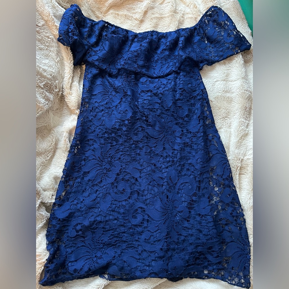 Off the shoulder lace dress